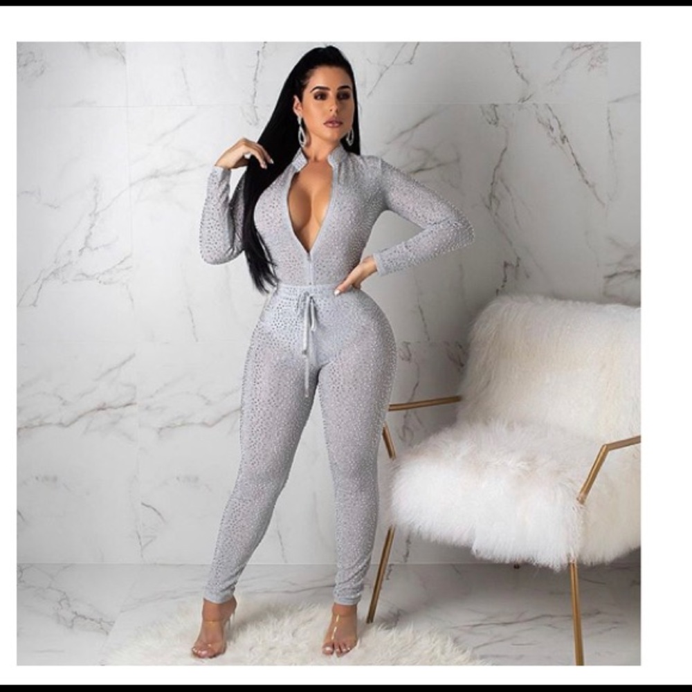 Sparkly glitter jumpsuit☃️